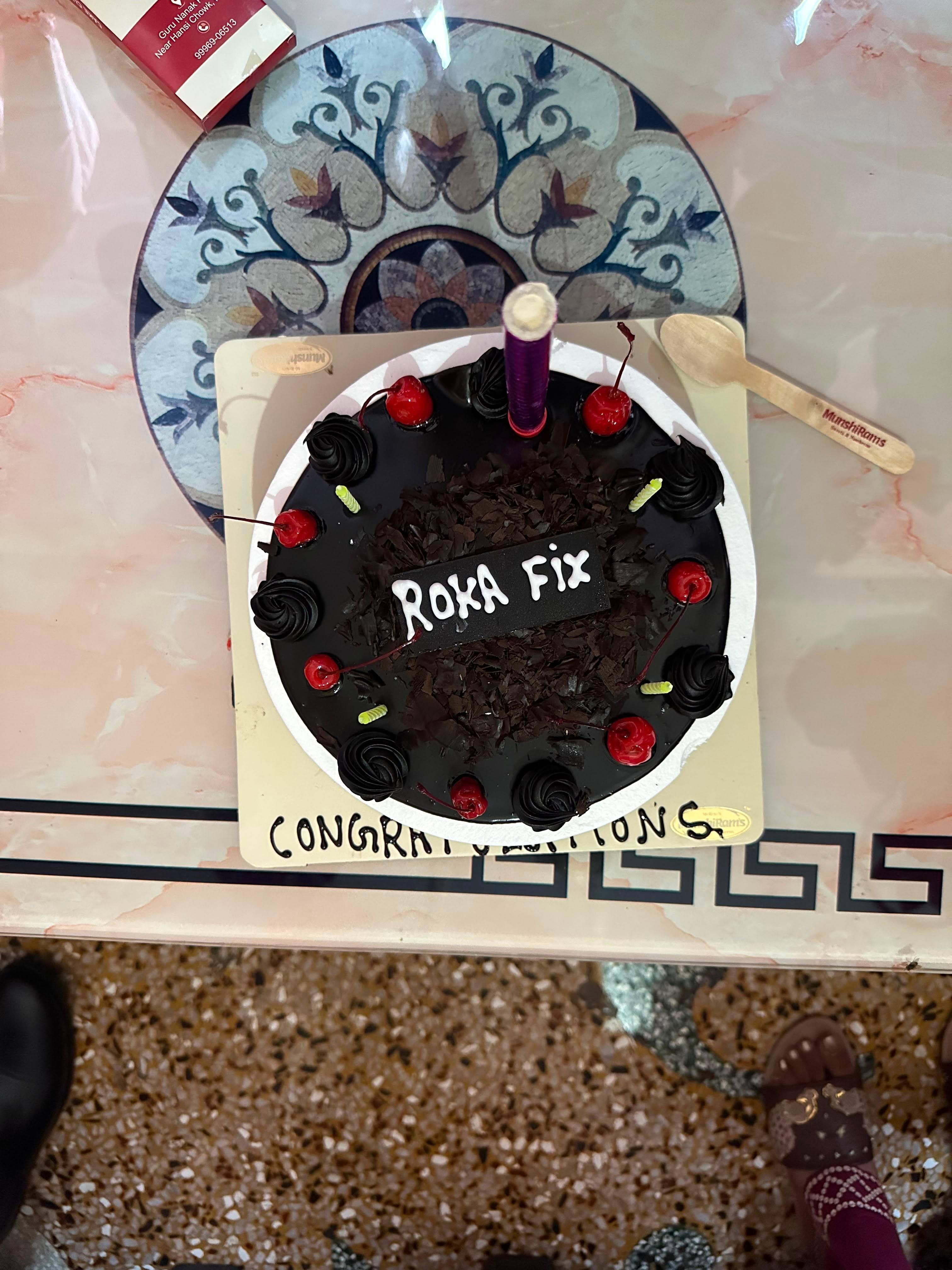 Our celebration began with a cake, lovingly arranged by our families—a sweet start to a day that marked the beginning of our forever journey.
